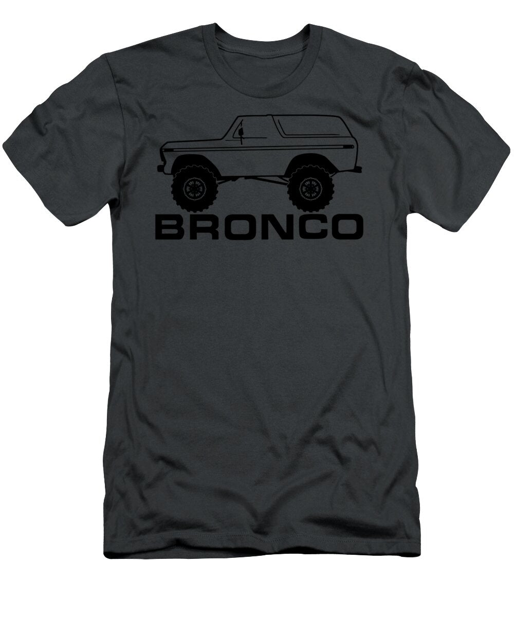 1978 1979 Ford Bronco Side Black Print Best Unisex Trending Handmade Black Annette Reitinger T-Shirt
