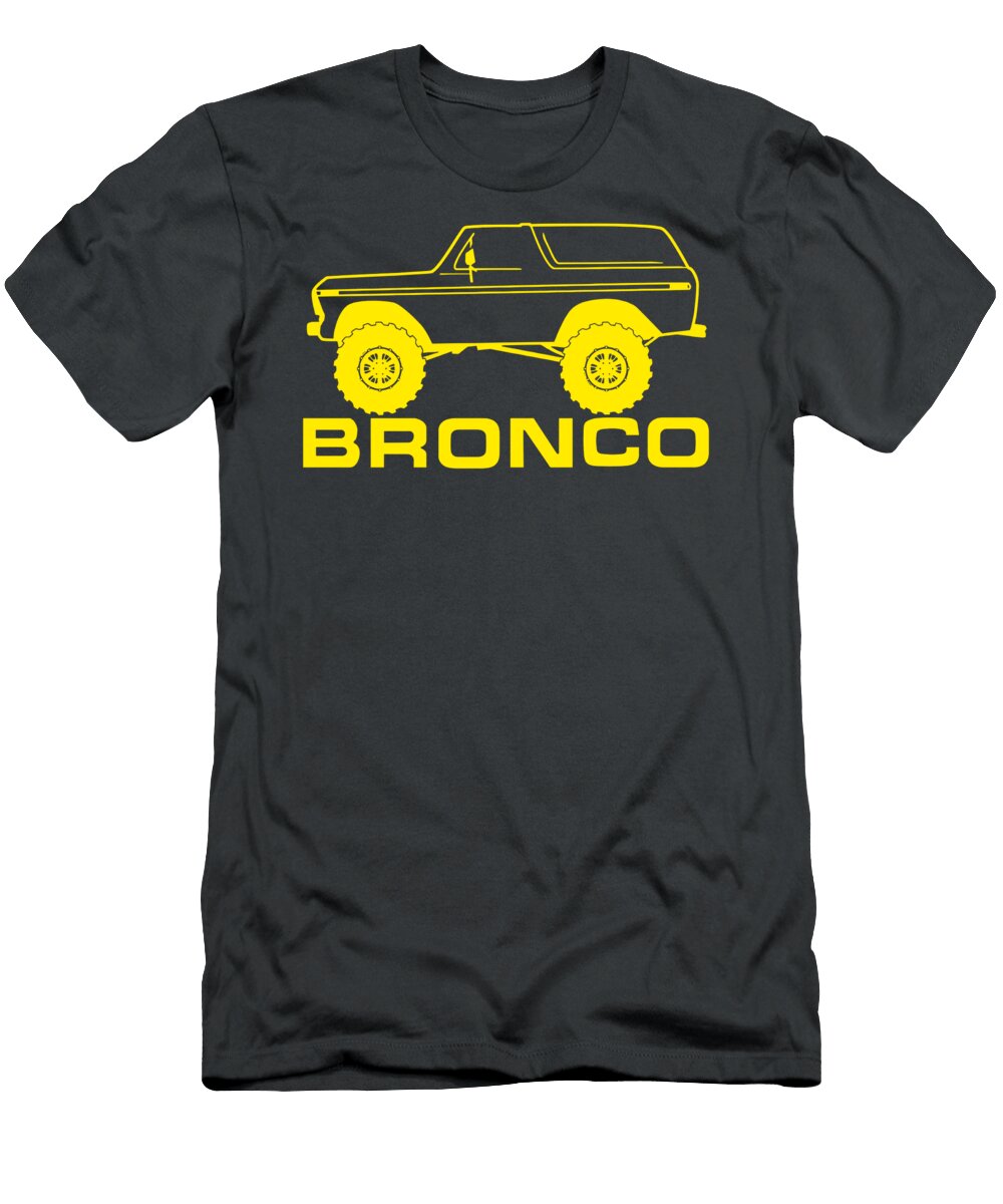 1978 1979 Ford Bronco Sideyellow Printing Best Trending Yellow Jean Laurent T-Shirt