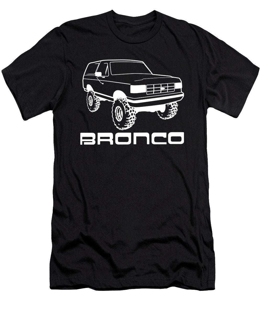 1991 Ford Bronco W Tires Black Print Ruth J Kidder T-Shirt