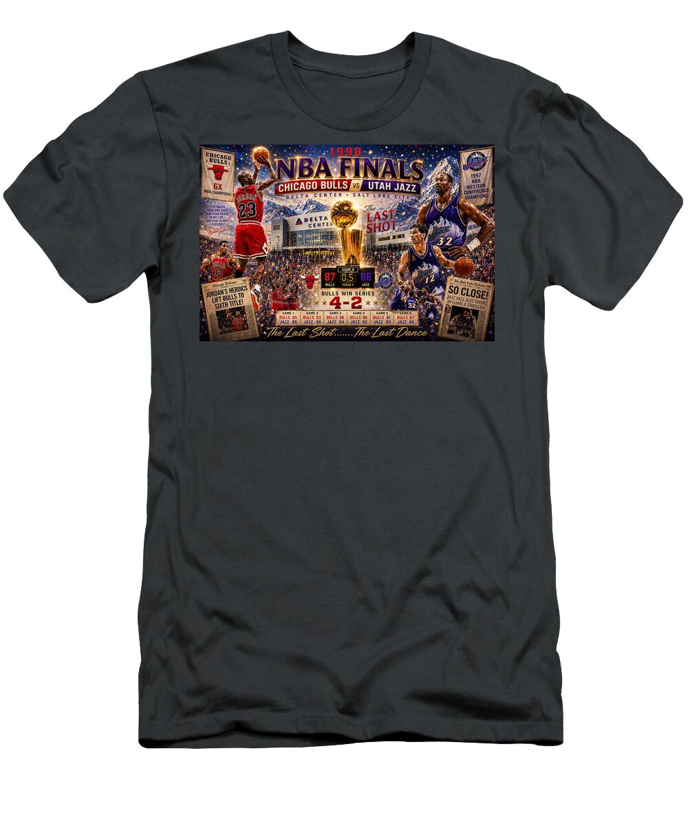 1998 NBA Finals Showdown Kevin Walker and Pixel Reverie T-Shirt