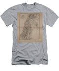 19th Century Map of Palestine A1 Historic Illustrations T-Shirt