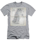 19th Century Map of Palestine A2 Historic Illustrations T-Shirt