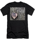 2 a Wooden Vintage Heart on Grunge Wood Planks Michal Bednarek T-Shirt