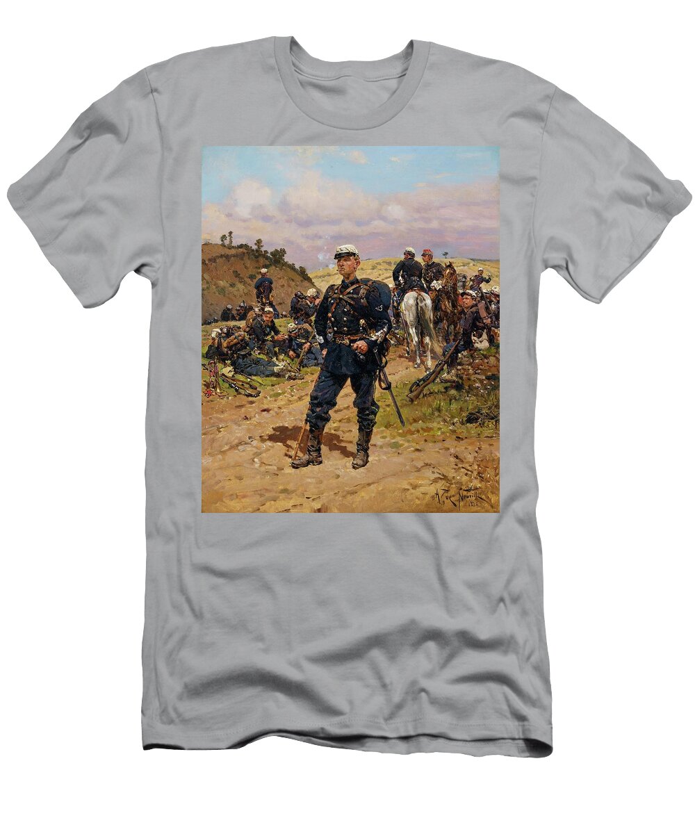 2 Alphonse Marie De Neuville French 1835 1885 Foot Hunter Sergeant Major Timeless Images Archive T-Shirt
