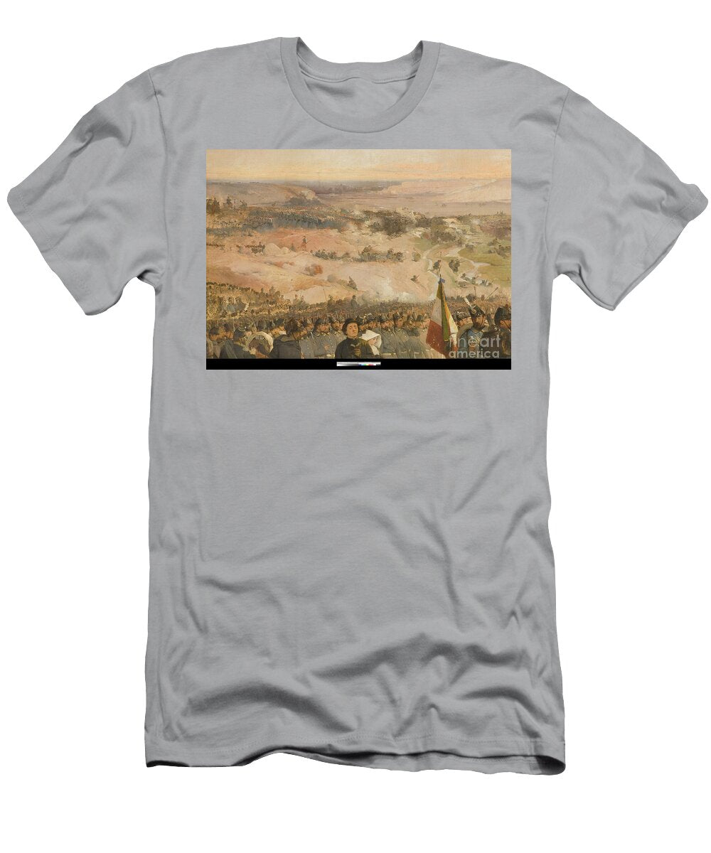 2 Battle of the Chernaya 1857 Gerolamo Induno T-Shirt