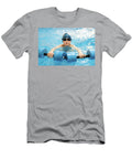 2 Boy Swimming with Water Dumbbells in Hands in Swimming Pool Maria Kray T-Shirt
