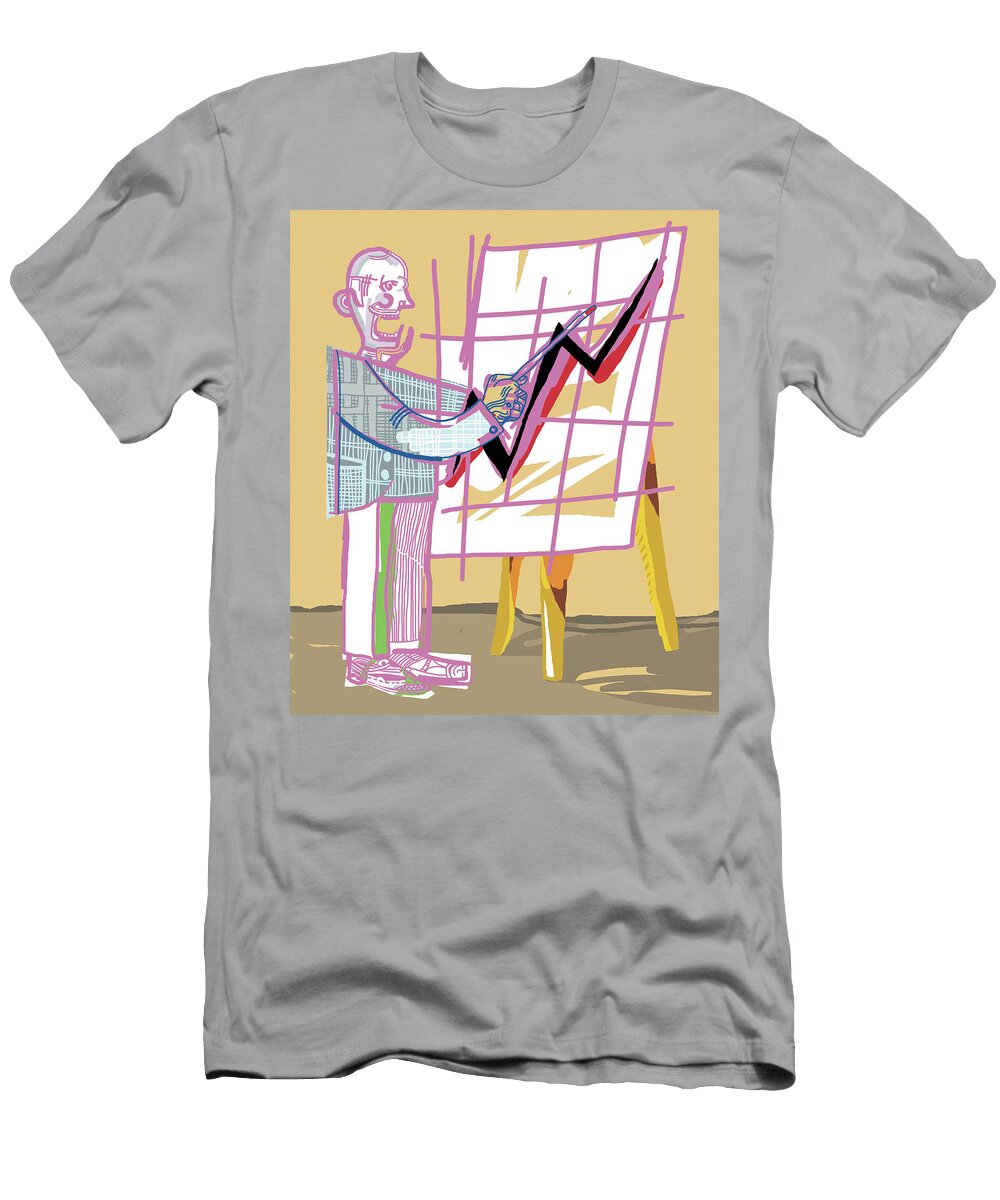 2 Businessman Pointing to a Graph Csa Images T-Shirt