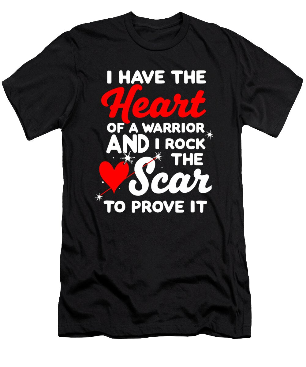 2 Chd Awareness I Have Heart of Warriors I Rock Natalie Lidford T-Shirt