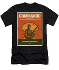 2 Commando Minimal Movie Poster Retro Film Poster Vintage 1985 Sampadart Gallery T-Shirt