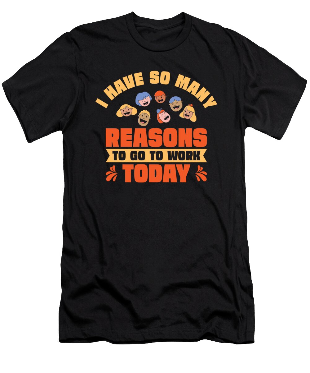 2 Daycare Reasons Daycare Provider Teaching Kids Toms Store T-Shirt
