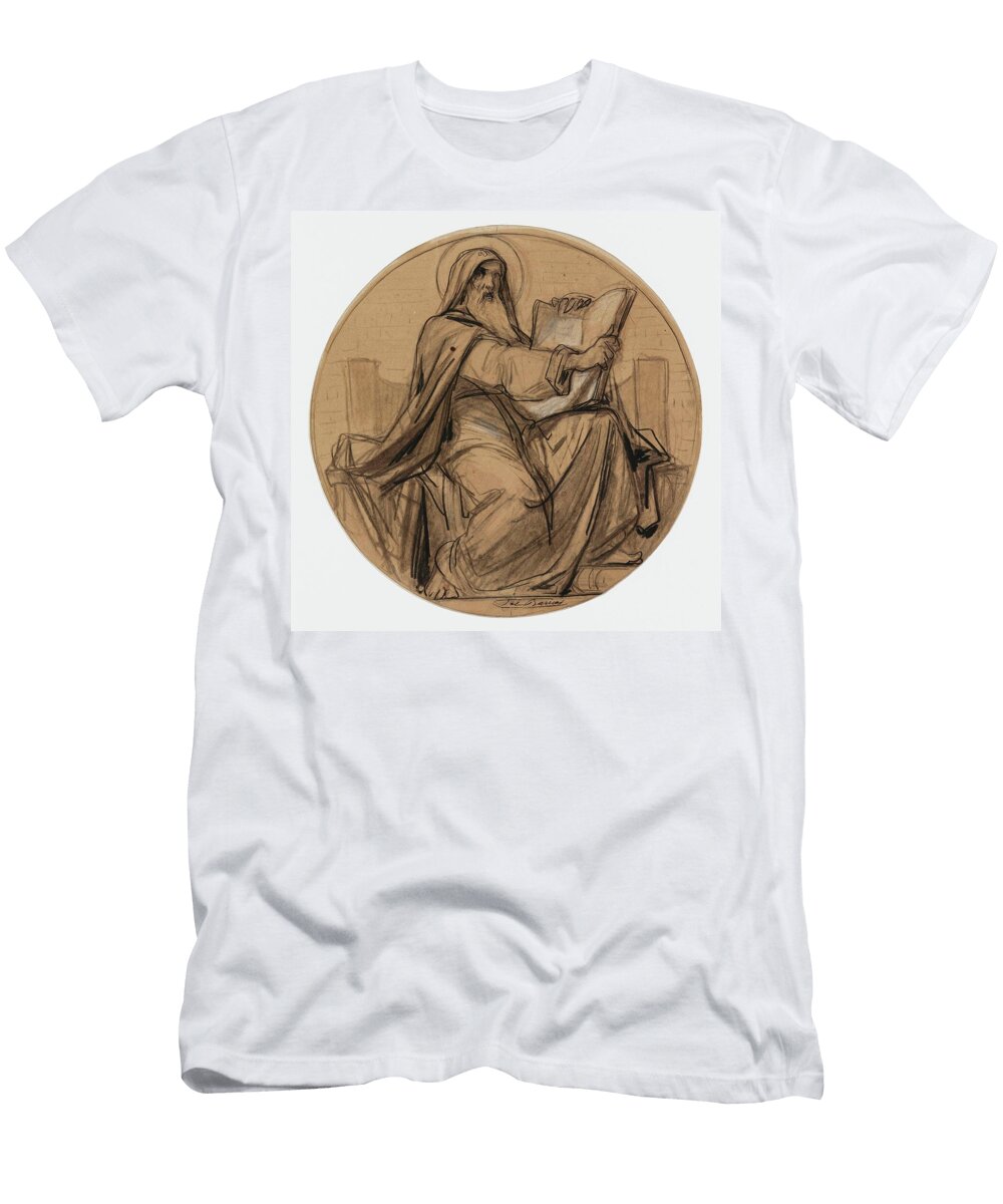 2 Dessin Preparatoire Pour Les Medaillons De Leglise De LA Trinite Rue Saintlazare Eme Arrondissement Felix Joseph Barrias T-Shirt