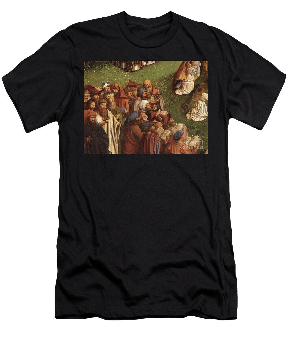 2 Detail of the Adoration of the Mystic Lamb From the Centre Panel of the Ghent Altarpiece Hubert and Jan Van Eyck T-Shirt