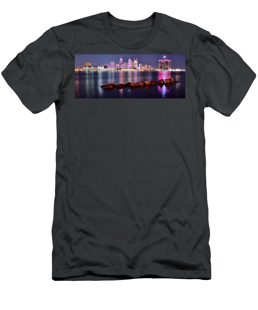 2 Detroit Lights Frozen in Time Fine Art Photography T-Shirt