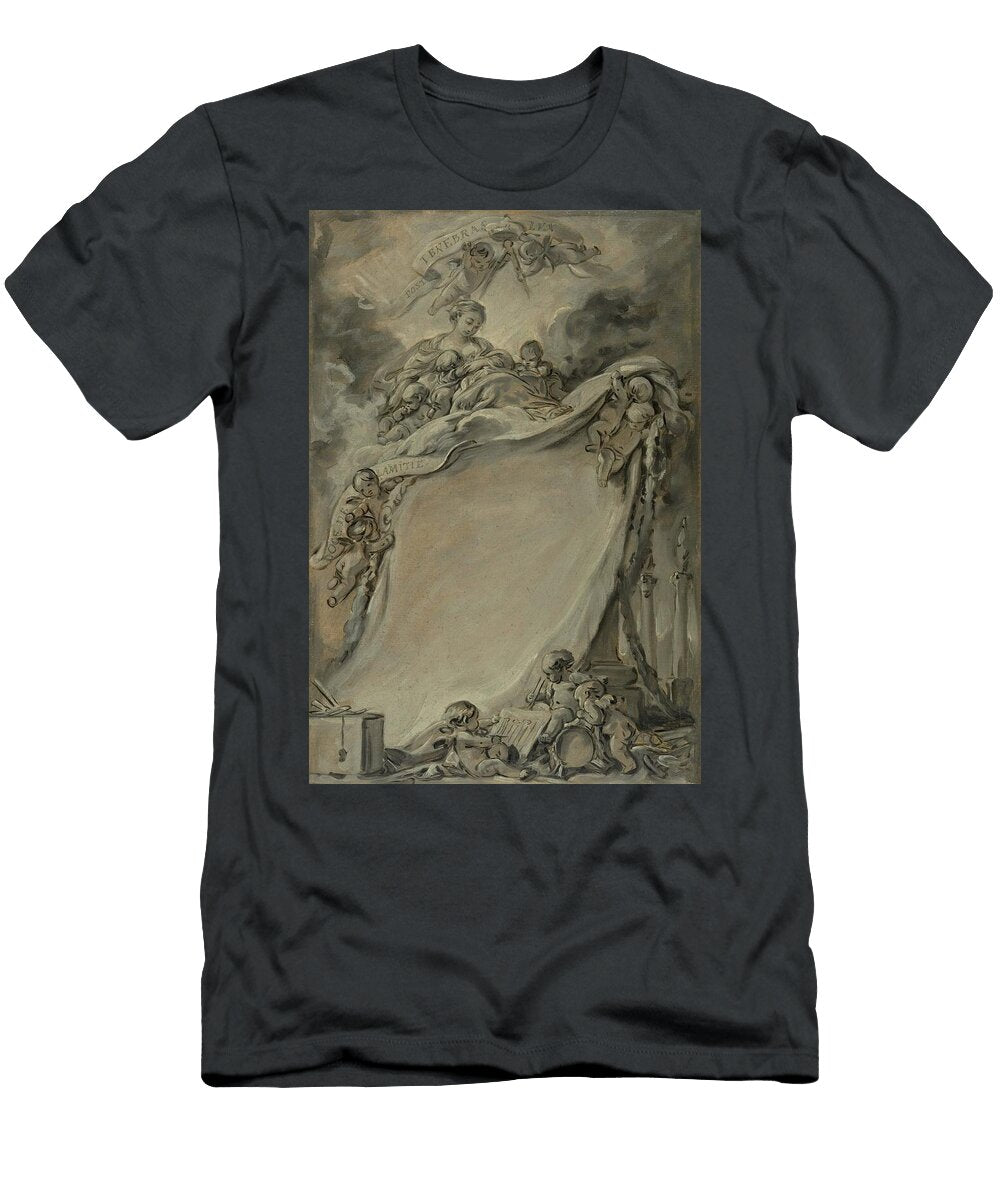 2 Diploma of the Freemasons of Bordeaux Francois Boucher T-Shirt