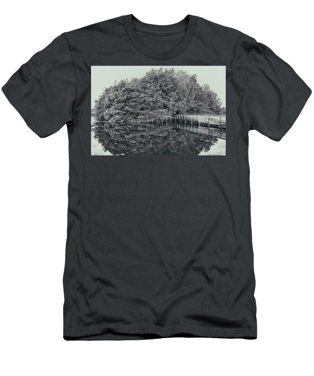 2 Florida Boynton Beach Green Cay Nature Center Wetlands Wooden Footpath Leading Into the Woods Laura Diez T-Shirt