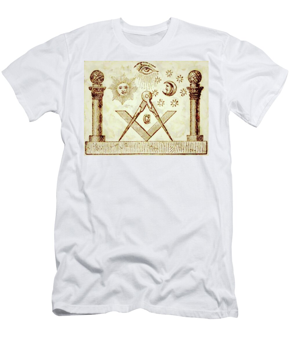 2 Freemason Symbolism By Pierre Blanchard Pierre Blanchard T-Shirt
