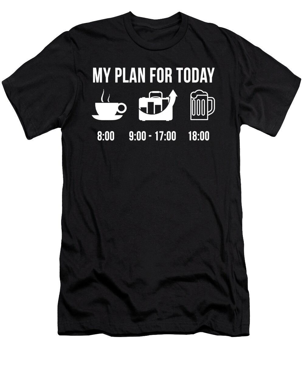 2 Funny Accountant Job Bookkeeping Degree My Plan for Today Lukas Davis T-Shirt