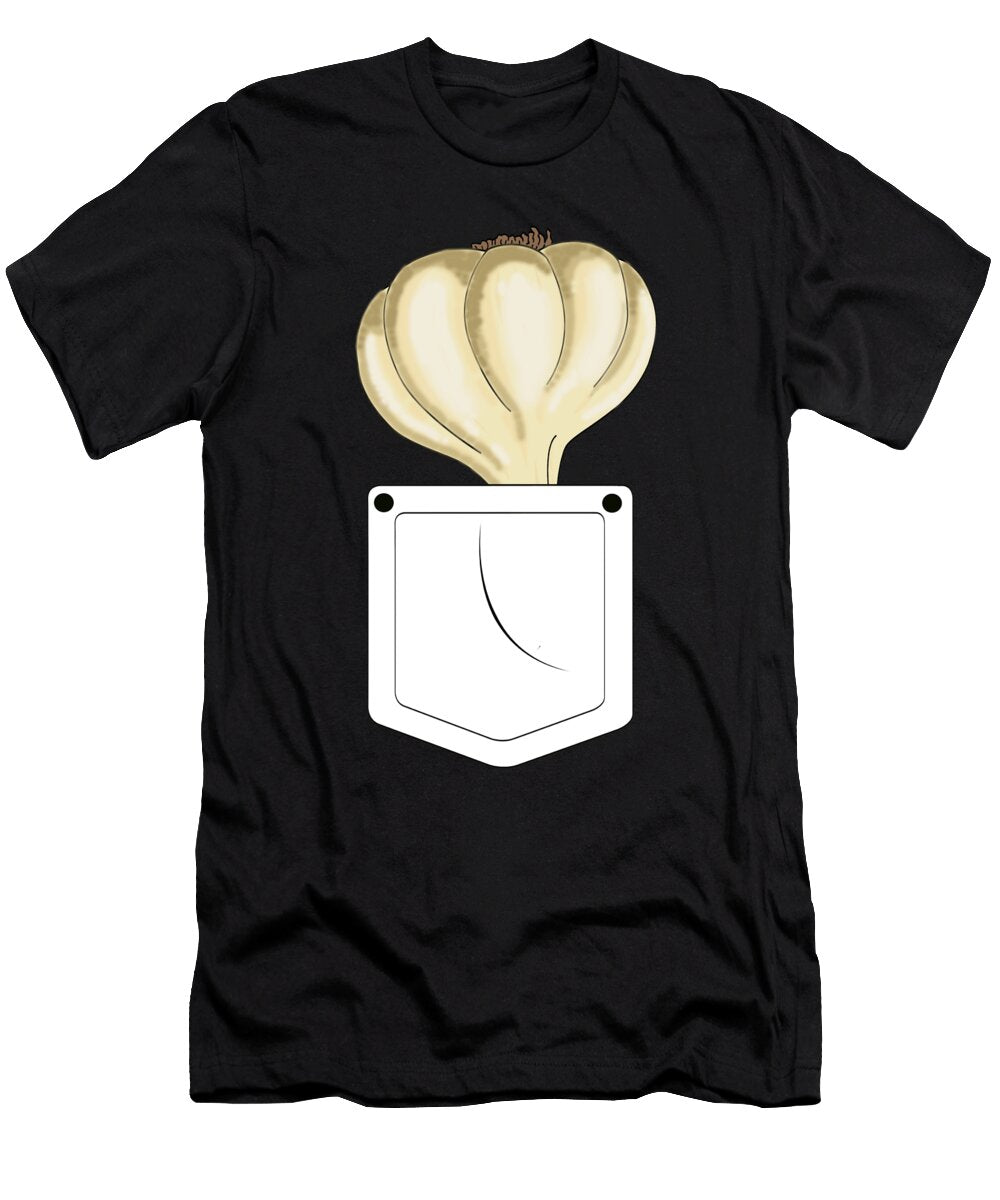 2 Funny Garlic Pocket Foodie Gift Muc Designs T-Shirt
