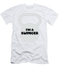 2 Funny Gym Gift Im a Swinger Kettlebell Workout Gift James C T-Shirt