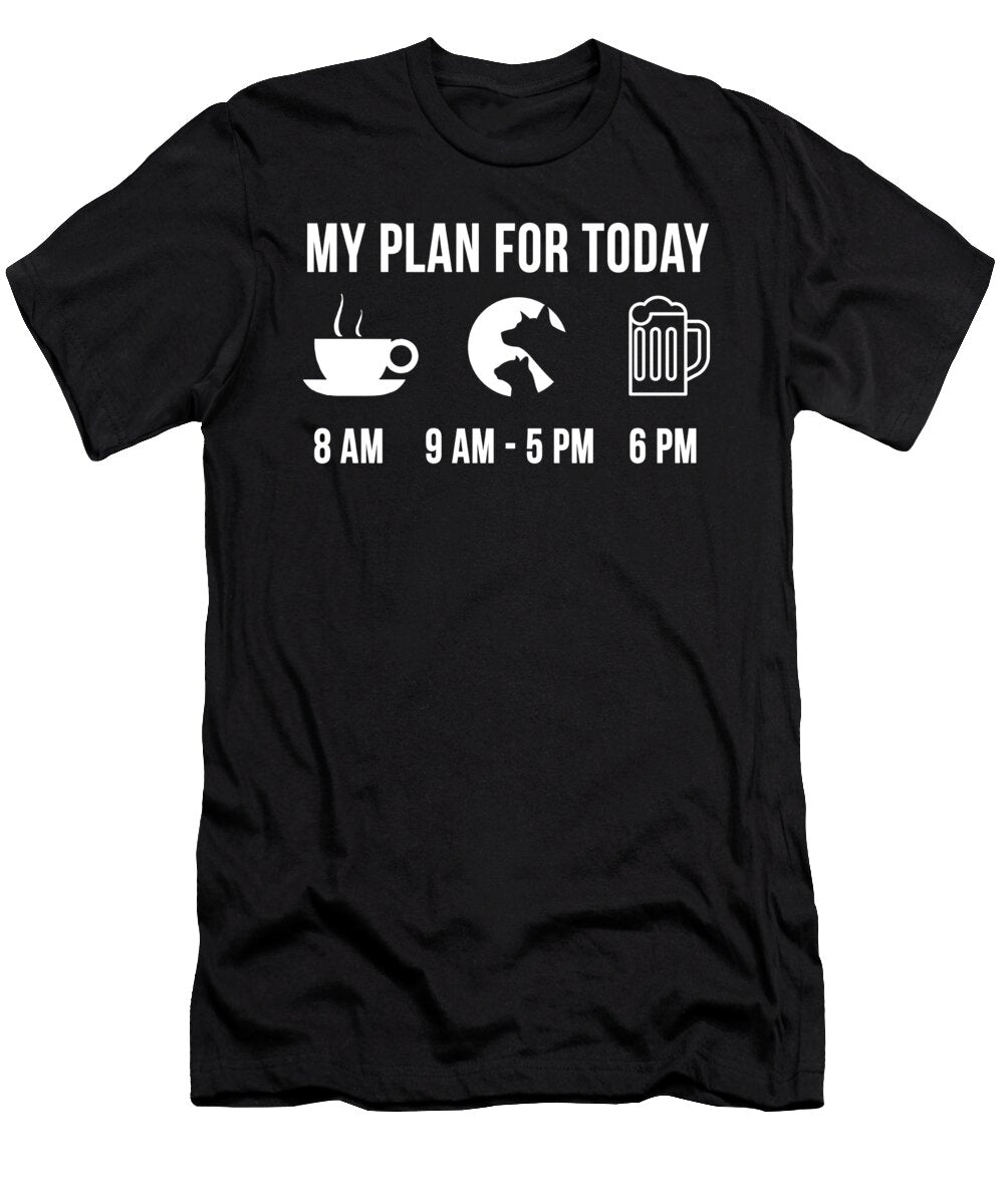 2 Funny Vet Job Vetenarian School Degree My Plan for Today Lukas Davis T-Shirt