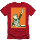 2 Girl Raising Her Hand Csa Images T-Shirt