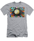 2 Globe and Colorful Letters Made of Wood Turgay Koca T-Shirt