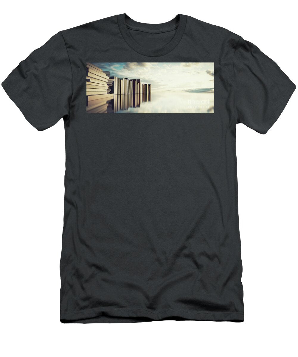 2 Group of Books Education Back to School and Reading Concept Michal Bednarek T-Shirt
