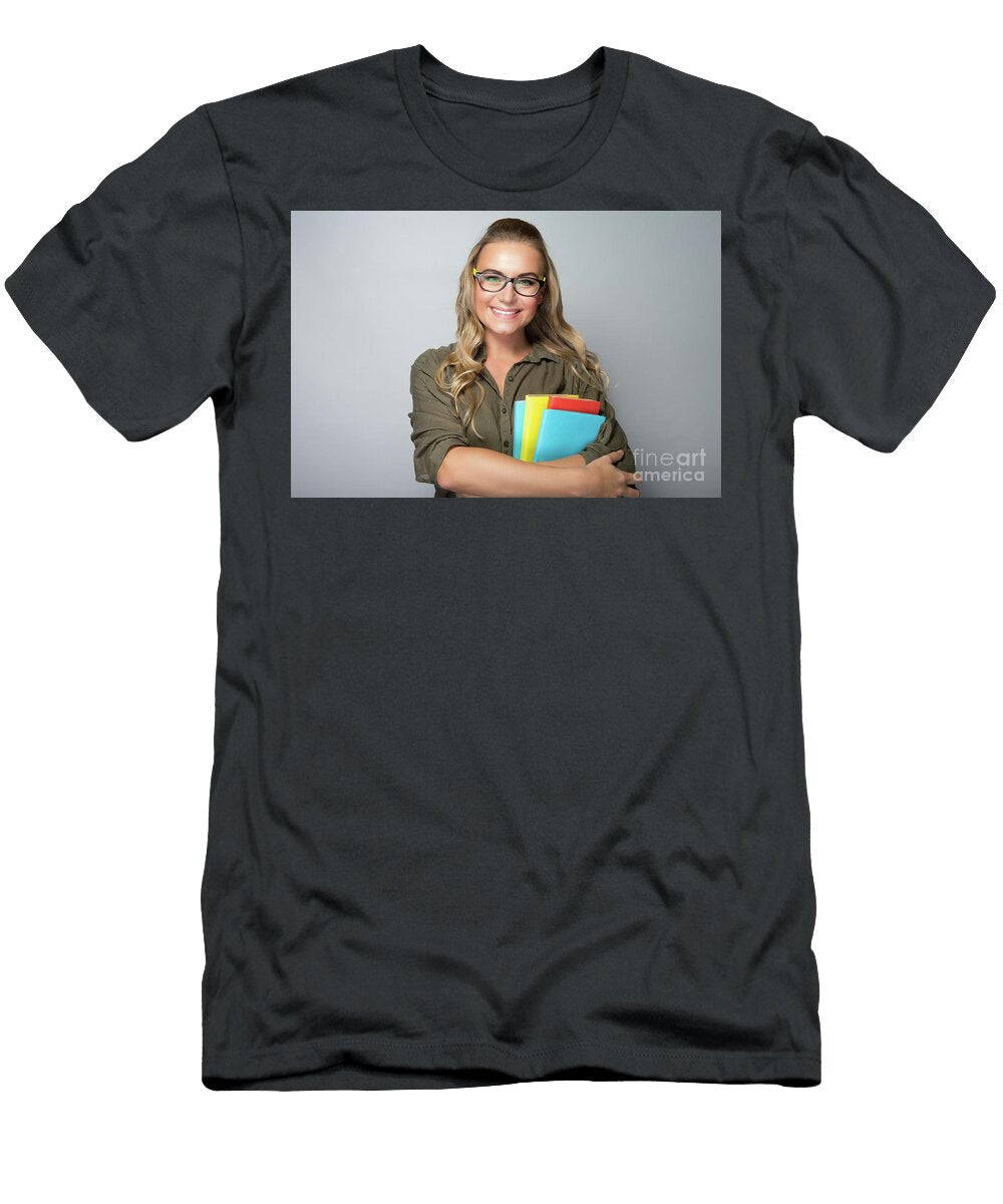2 Happy Student Girl Portrait Anna Omelchenko T-Shirt