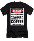 2 Horse Riding Equestrian Coach Coffee Lover Sports Trainer Toms Store T-Shirt