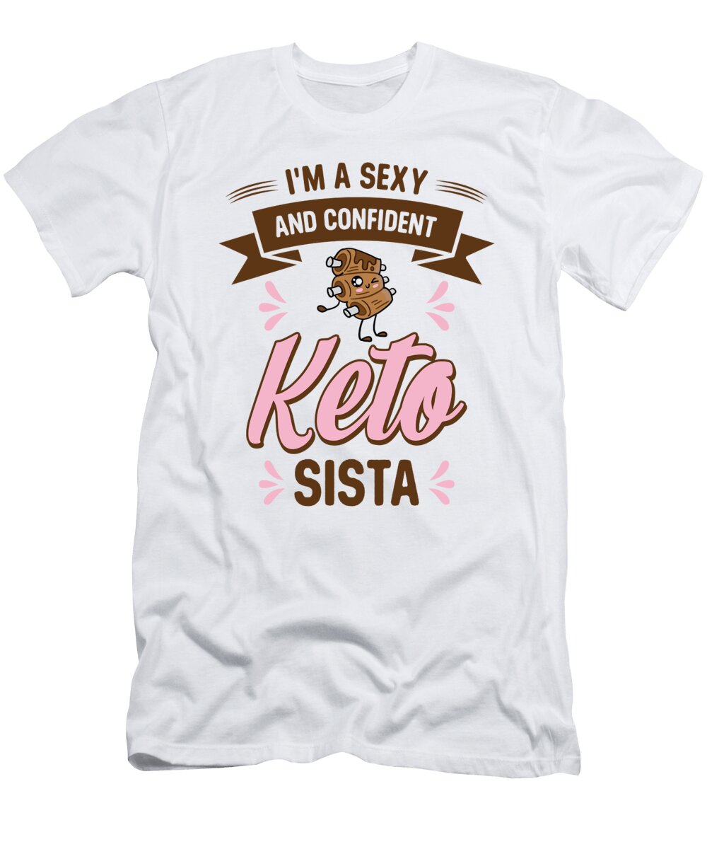 2 Keto Diet Sexy Confident Ketogenic Food Health Toms Store T-Shirt