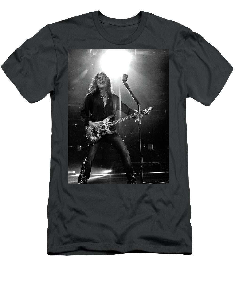 2 Kirk Hammett in Arlington Texas on the M72 Tour 2023 John Hardin T-Shirt