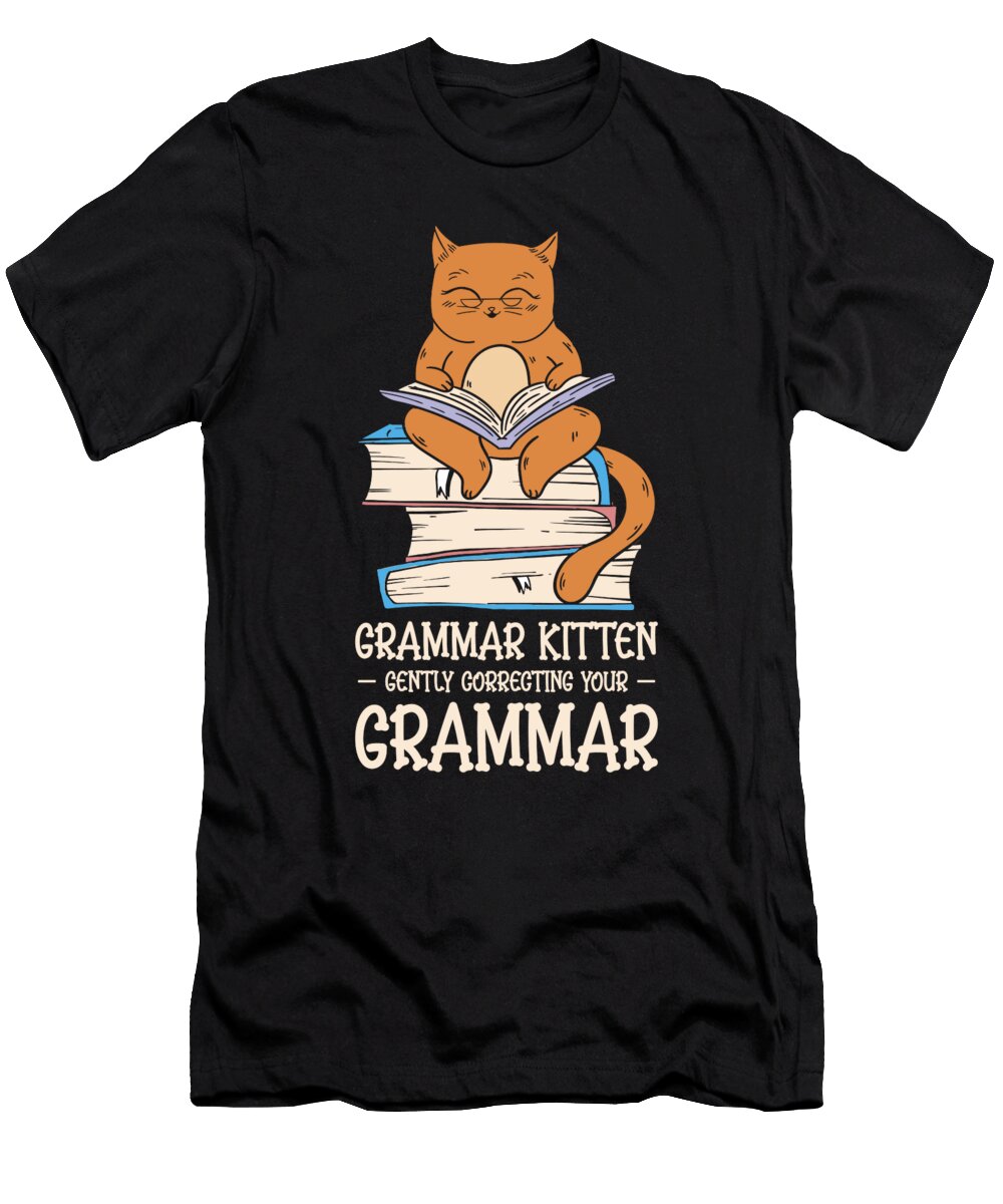 2 Kitten Grammar Police English Literature Grammar Toms Store T-Shirt