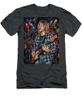 2 Kurt Cobain Abstract Portrait Art of Music Icons Iconic Musicians Legend Painting Sampadart Gallery T-Shirt