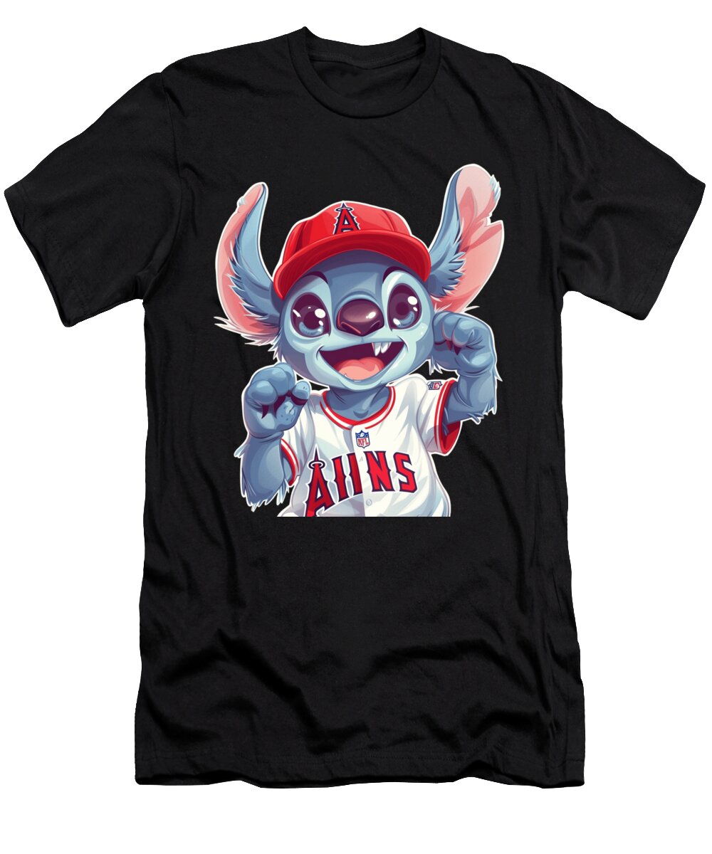 2 Los Angeles Angels Debate Stitch Rush T-Shirt