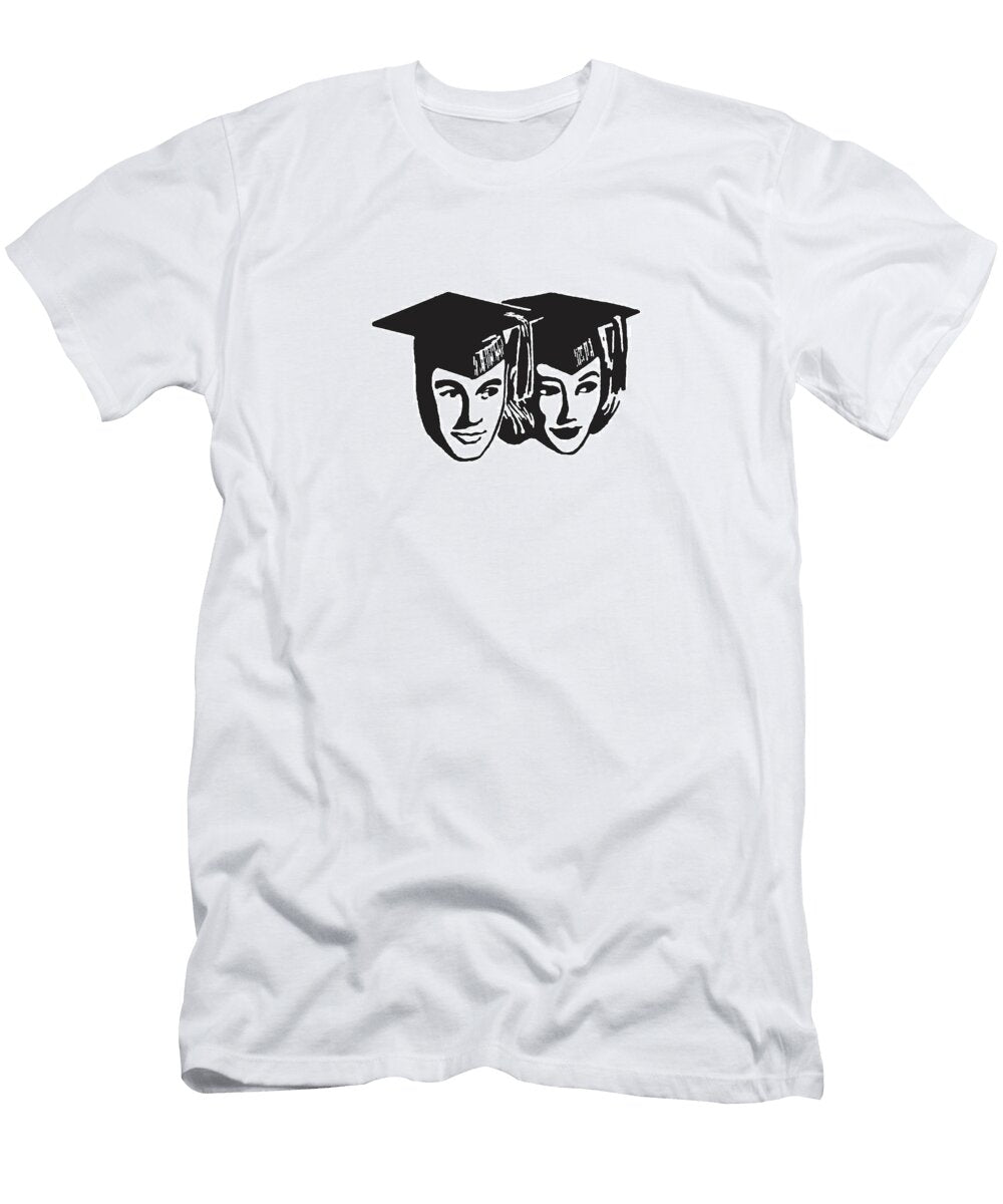 2 Male and Female Graduate Csa Images T-Shirt