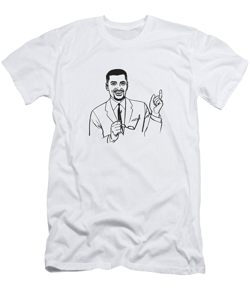 2 Man Smiling and Gesturing Csa Images T-Shirt