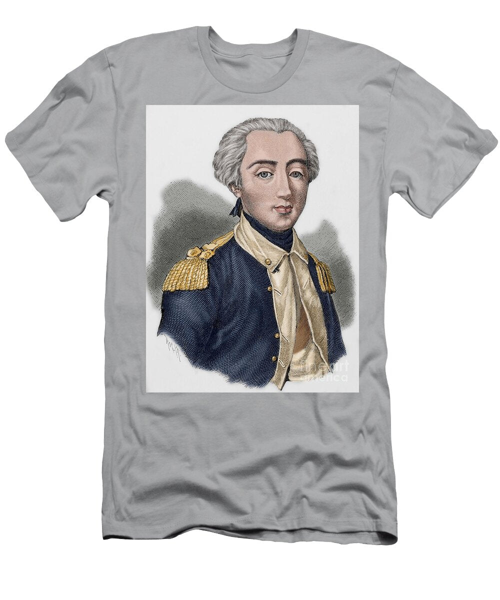 2 Marquis of LA Fayette 1757 1834 Unknown Artist T-Shirt