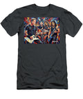 2 Metallica Band Abstract Portrait Art of Music Icons Iconic Musicians Legend Paint Sampadart Gallery T-Shirt