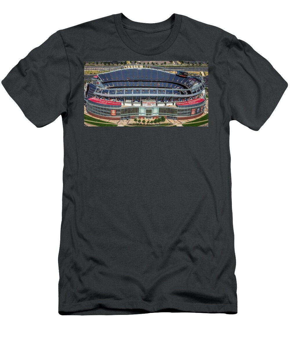 2 Mile High Stadium Home of the Denver Broncos Mountain Dreams T-Shirt