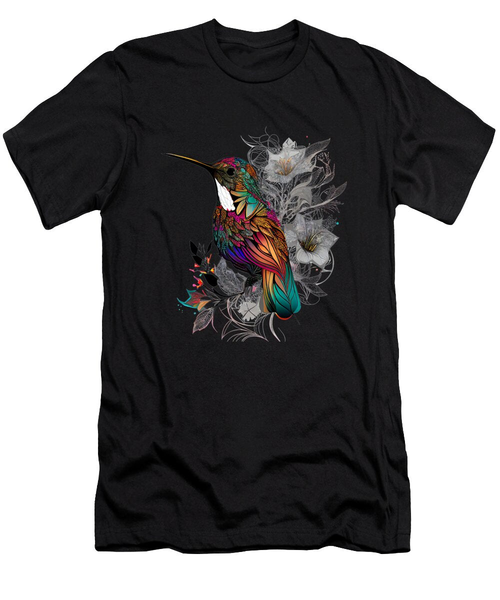 2 Origami Hummingbird Bouquet About Passion Art T-Shirt