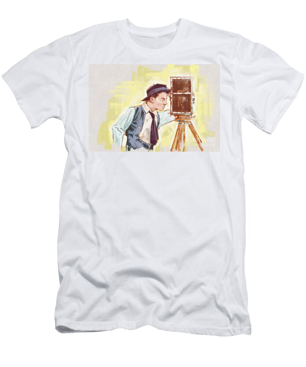2 Portrait of Director and Actor Buster Keaton Alessandro Lonati T-Shirt