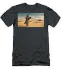 2 Special Forces Wolf with Gun Standing in Gobi Desert Talha Khan T-Shirt