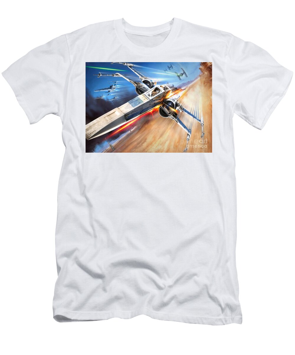 2 Star Wars X Wing Sarah Burdekin T-Shirt