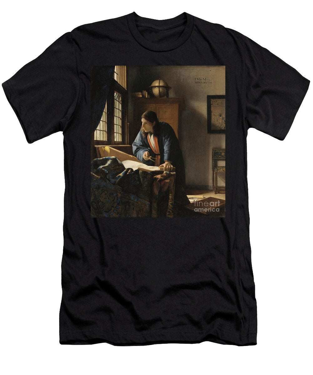 2 the Geographer 1669 Jan Vermeer T-Shirt