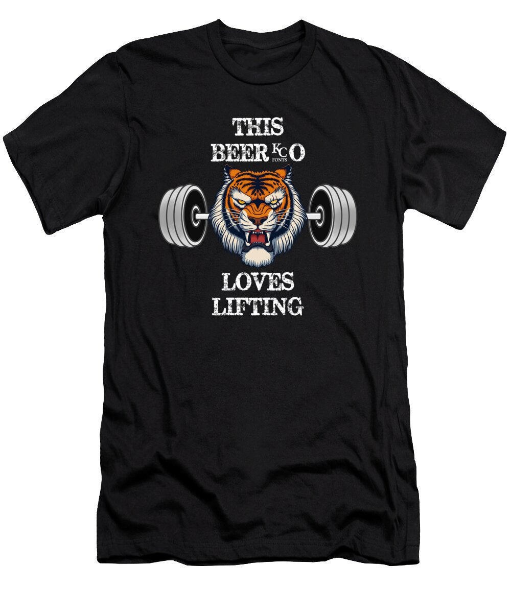 2 This Beer O Loves Lifting Funny Bodybuilding Weight Lifting Cal Nyto T-Shirt