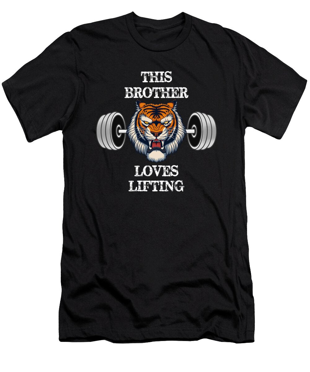 2 This Brother Loves Lifting Funny Bodybuilding Weight Lifting Cal Nyto T-Shirt