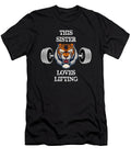 2 This Sister Loves Lifting Funny Bodybuilding Weight Lifting Cal Nyto T-Shirt
