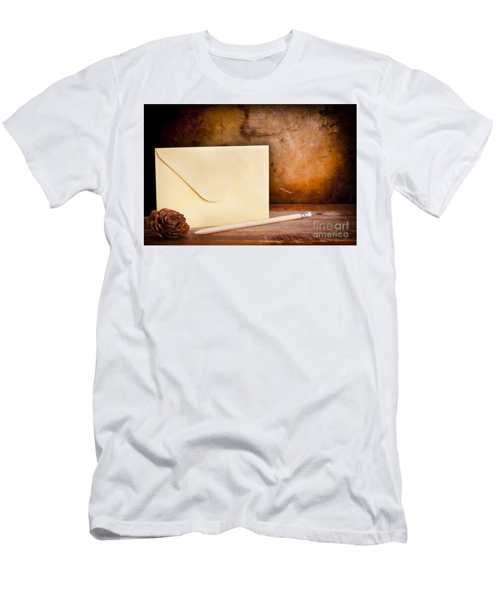 2 Vintage Envelope Background Tim Hester T-Shirt