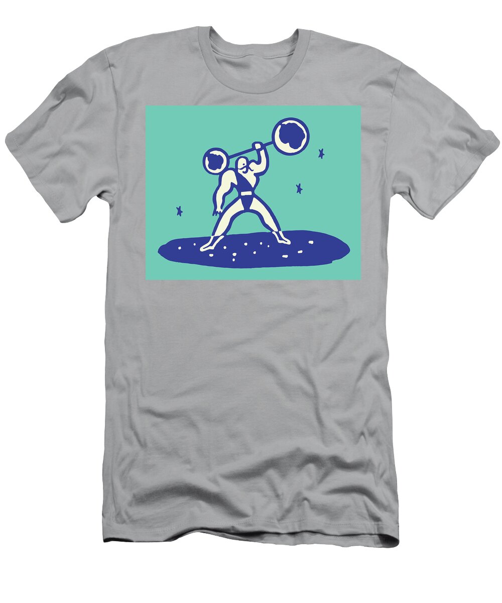 2 Weightlifter with Barbell Csa Images T-Shirt