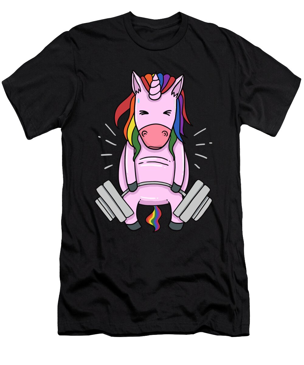 2 Weightlifting Unicorn Fitness Muscles Training Mister T-Shirt